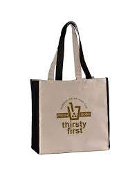 Bolso de mano de lona de algodón 100% personalizado, bolso de compras reutilizable de alta calidad, cierre de hombro, logotipo personalizado, comestibles de tamaño mediano - Product Image 3