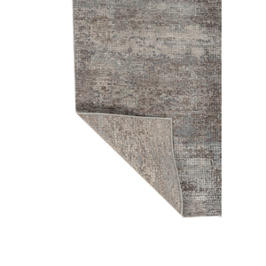 Alfombra Rectangular Entropy Gris y Negra con Patrón Abstracto, Tejida a Mano con Lana y Seda de Bambú, 9x12, para Sala de Estar, Pasillo, AKWS-1533 - Product Image 5