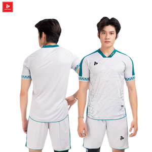 Camiseta de fútbol de alta calidad Unisex más vendida, conjunto de uniforme de equipo de fútbol personalizado, Etiquetas bordadas, servicio OEM, tela lavada - Product Image 3