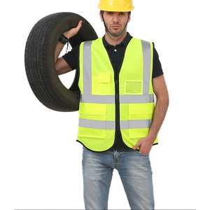 Gilet de sécurité réfléchissant bon marché pour la construction en extérieur Construction de sécurité personnelle Vêtements réfléchissants de sécurité haute visibilité - Product Image 3