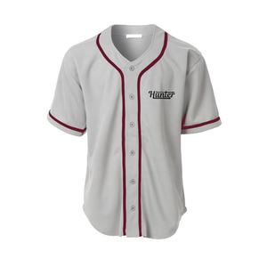 Uniformes de béisbol de color gris de talla grande con nombre de jugador personalizado y número impreso uniformes de ropa deportiva Softball - Product Image 4