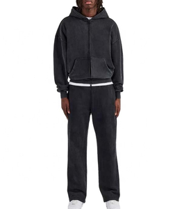 2026 Men's Plus Size Regular Fit Streetwear <b>Waterproof</b> Breathable Custom Logo Tech Fleece Side Jogging <b>Tracksuit</b> Winter - Product Image 1