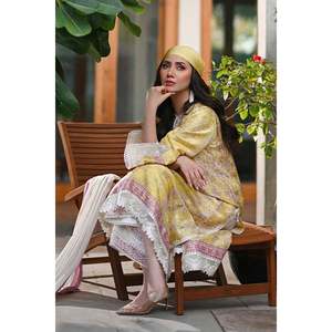 Conjunto de Camisa y Dupatta de Satén Paloma para Primavera/Verano - Product Image 2