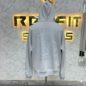 Hot Rate Premium Quality Good Material Sweat à capuche zippé Puff Printed fabriqué en usine prix bon marché sweats à capuche pour hommes - Product Image 5