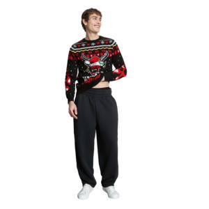 Royalite เสื้อกันหนาวแบบสวมหัวสำหรับผู้ชาย, เสื้อสเวตเตอร์ผ้าวูล100% ระบายอากาศได้ดีแห้งเร็วกันหด - Product Image 1