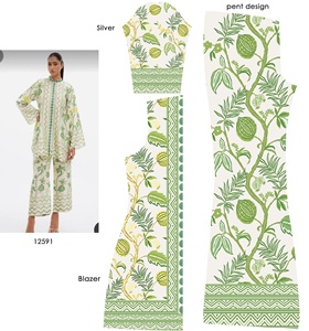 En stock, tissu satiné léger 100% polyester, impression numérique personnalisée douce, résistant aux taches, vêtements de mariage pour filles - Product Image 4