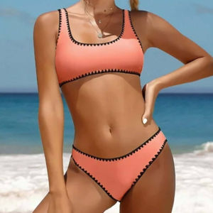 Vente en gros Bikini 2 pièces ensemble femmes maillots de bain Bikini maillots de bain vêtements de plage maillots de bain pour maillots de bain grande taille - Product Image 3