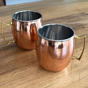 Jarra de cerveza de cobre de lujo a bajo precio, taza para beber en Bar de fiesta con asas y diseño personalizado, taza de cobre de mula de Moscú - Product Image 4