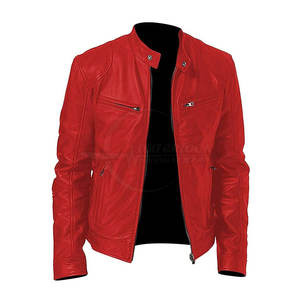 Best Selling Men's <b>High</b> Quality <b>Leather</b> Jacket Customizable <b>Top</b> New Design with Hooded and Stand Collar - Product Image 1
