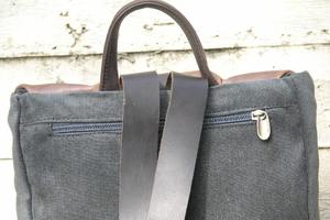 Mochila de Lona y Cuero de Lujo, Elegante, para Viajes al Aire Libre, Escuela, Portátil, Ligera, Ecológica, Unisex, LCBP-0198 - Product Image 5