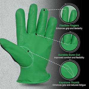 Gants résistants aux coupures du plus haut niveau Gants de travail en cuir synthétique Gants anti-impact personnalisés à vendre - Product Image 2