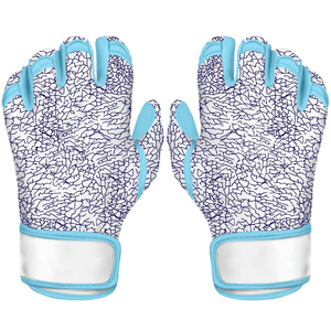 Guantes de bateo de softbol con logotipo personalizado de alta calidad Guantes de bateo de béisbol transpirables personalizados Puño corto - Product Image 2