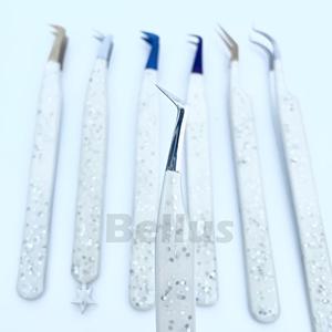 Pinzas para pestañas Premium, herramientas para pestañas perfectas de grado profesional de alta dureza hechas en Pakistán, la mejor calidad para uso en salón - Product Image 1