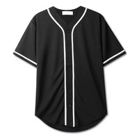 Maillot de baseball personnalisé pour hommes 100% Chemise de baseball en polyester pour hommes