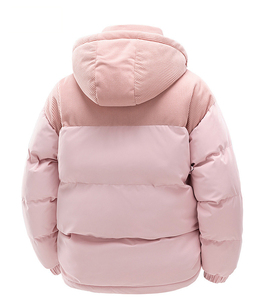 แจ็คเก็ตบอมเบอร์คุณภาพสูงสำหรับฤดูหนาว แจ็คเก็ตกันลมแบบหนา มีฮู้ด กันน้ำ กลับด้านได้ พร้อมโลโก้ด้านหน้า สไตล์ลำลอง ดีไซน์เนอร์ - Product Image 5