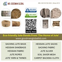 Plâtrage remorquage filasse tossa jute ruban biodégradable non-tissé fibre cardée brute pour placo vente en gros Goodman Global Bangladesh