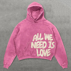 Sudadera con Capucha de Diseño Personalizado, Estilo Urbano, Lavado Ácido, Impresión Digital Informal, 100% Algodón, Invierno, Ecológica - Product Image 4