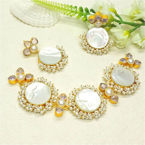 Pakistani <b>Bridal</b> <b>Jewelry</b> High Quality Fresh Necklace Earrings <b>Jewelry</b> <b>Sets</b> Gold Plating Women's Party Wedding Gift - Product Image 6