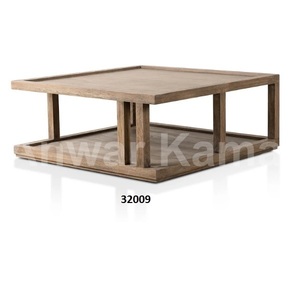 Mesa auxiliar cuadrada de Coral de aluminio dorado, mesa auxiliar de café elegante para decoración de hogar y sala de estar - Product Image 5