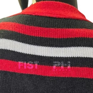 Custom Style Women Acrylic DELTA Casual Patchwork Lace stripe design <b>Cardigan</b> <b>Sweater</b> Embroidered sigma Sorority Winter <b>cardigan</b> - Product Image 6