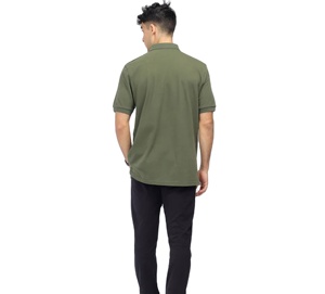 Vêtements décontractés hommes polos vente chaude nouveau design logo personnalisé couleur unie respirant doux confortable polos pour hommes OEM - Product Image 5