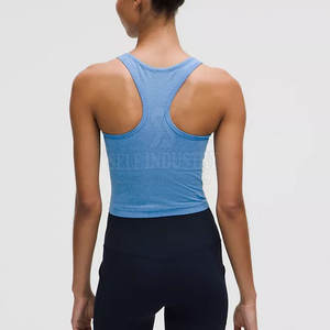 Best Selling Women's Yoga <b>Crop</b> <b>Top</b> Unique Style Comfortable Lightweight Seamless Design with Front Logo Breathable Feature - Product Image 3