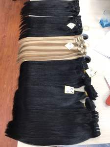 Cuticule Alignée Cheveux Humains Vietnamiens 100% Remy Clip-in Extension de Cheveux Double Dessiné de haute qualité - Product Image 3