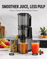 Extracteur de jus entièrement automatique à moteur DC avec séparation pulpe/jus, panneau de commande en anglais pour cuisine domestique