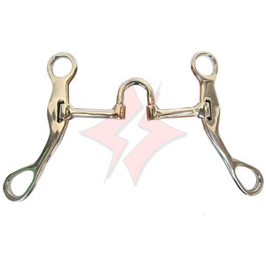 Corrección de acero inoxidable de vástago corto, broca de caballo, calzones, entrenamiento para caminar occidental, broca equina, Control efectivo de caballos, equitación - Product Image 6