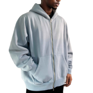 Custom Men's Unisex 100% Cotton <b>Full</b> <b>Zip</b> Hoodies <b>Sweatshirt</b> Classic Oversized Acid Wash Streetwear Heavy Weight Thick Fleece - Product Image 4