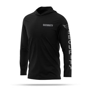 Unisex High Quality Oversized Security Sweatshirts Custom Logo Print Hooded Office Staff <b>Uniform</b> for Winter <b>Guard</b> Use Wholesale - Product Image 4