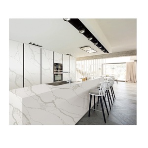 Nhân tạo đá thạch anh trắng calacatta với vàng tĩnh mạch cho bàn bếp thạch anh giá bán buôn calacatta vàng thạch anh - Product Image 3