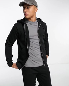 Sweat-shirt à capuche personnalisé avec logo, léger, 600 GSM, 100% coton, hiver, pull-over oversize, ensemble de survêtement pour homme - Product Image 2