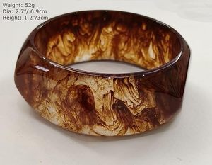 ชุดกำไลข้อมือเรซิ่นแก้วทอมือ UnfoldSelf กันน้ำ สีน้ำตาล/เขียว แฟชั่นโดดเด่นสำหรับงานแต่งงาน สำหรับผู้หญิง/เด็กผู้หญิง - Product Image 3