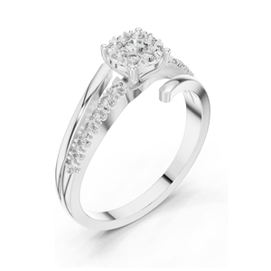 Bague pour femme en diamant de laboratoire 0,334 CT, clarté VVS-VS EF, or 18 carats, 14 carats, 10 carats et argent 925, or rose, or jaune, or blanc - Product Image 6