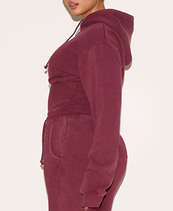 Sudadera con Capucha para Mujer, Logotipo Personalizado, Calidad de Exportación, Sudadera Lisa para Imprimir, Algodón/Felpa, Proveedor al por Mayor - Product Image 5