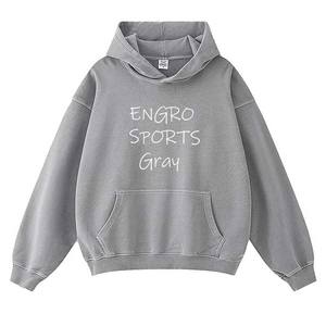 Streetwear américain Sweatshirt à capuche pour hommes Sweatshirt Sets Plain Dyed Pattern Silk Screen Special Discounts Polyester Fleece Hoodi - Product Image 4