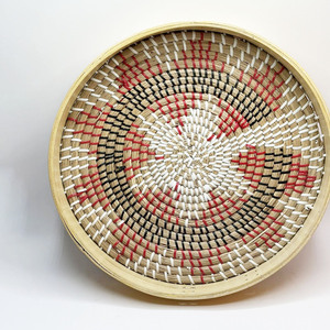 Artisanat en bambou écologique plateau en fibres enroulées plateaux filés naturels pour le petit déjeuner le dîner - Product Image 4