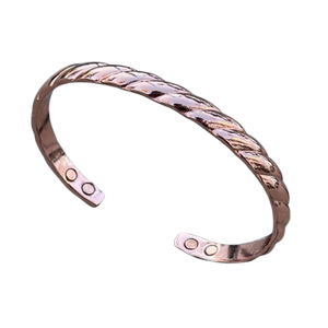 2020 Nueva Zelanda 3mm pulsera magnética Circular para hombre terapia magnética de cobre puro pulseras africanas pulsera cuadrada colorida - Product Image 6