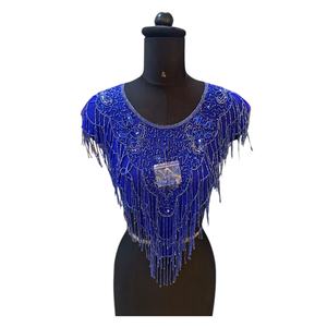 Cape à paillettes et perles 2025, en tissu 100% coton, aux meilleurs prix d'Inde - Product Image 1