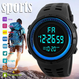 Reloj Deportivo Digital LED Multifunción para Hombre, Estilo Militar Luminoso, Resistente al Agua y con Alarma, con Caja de PC y Correa de Resina/Plástico - Product Image 4