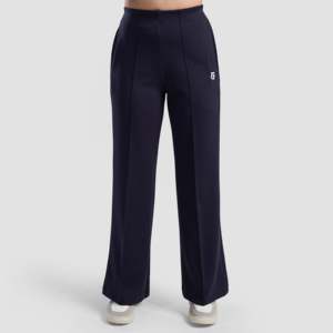 Pantalones Anchos Aura Azul Marino para Mujer, Transpirables, de Cintura Alta, con Estampado Moderno, Talla XS, Tejidos, para Verano - Product Image 2