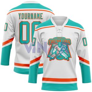 Maillot de hockey sur glace fabriqué au Pakistan, vente chaude, maillot de hockey sur glace uni, impression par sublimation personnalisée, maillot de hockey sur glace - Product Image 1