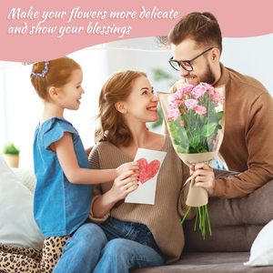 Hot Bán Giá Rẻ Có Thể Tái Chế Tùy Chỉnh Đa Màu Sắc Không Thấm Nước Kraft Giấy Hoa Bó Hoa Rõ Ràng Hoa Giấy Gói Cho Bao Bì - Product Image 6