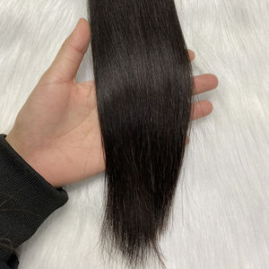 Vente en gros d'extension de cheveux humains de couleur noire naturelle Faisceaux de cheveux raides, extensions de cheveux raides brésiliens originaux - Product Image 6