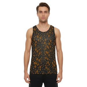 High Quality Plus Size Fitness Gym Men Sport Sublimation Cheap Tank Top <b>Running</b> Personalised Logo Custom Basketball <b>Singlet</b> - Product Image 2