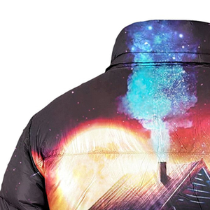 Chaqueta Acolchada Sublimada con Cierre y Cuello Alto de Lona Recubierta para Hombre con Logotipo Personalizado, Nueva Llegada - Product Image 5