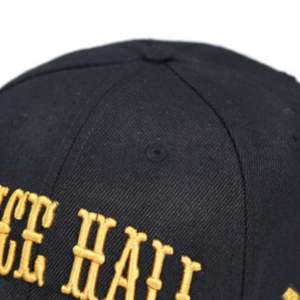 Casquette Mason noir 20% laine 80% acrylique unisexe réglable chapeau brodé Logo avant dos grec vêtements décontracté Streetwear lavage à la main - Product Image 4