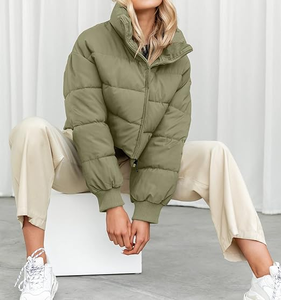 Nouvelle tendance Veste bouffante pour femme à taille courte et manches longues pour femme - Product Image 2