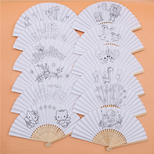 Abanico <span class=keywords><strong>de</strong></span> Papel <span class=keywords><strong>de</strong></span> Bambú Personalizado para Regalos <span class=keywords><strong>de</strong></span> Boda, Día <span class=keywords><strong>de</strong></span> los Inocentes y Año Nuevo, Abanico Plegable Reutilizable para Niños - Product Image 3